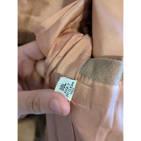 JC Pennys The Men's shop faux seuede wooden button blazer size 38L - Picture 5 of 8